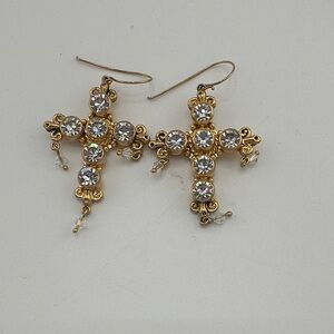 NWOT Audrey Crystal Earrings from Virgins Saints and Angels